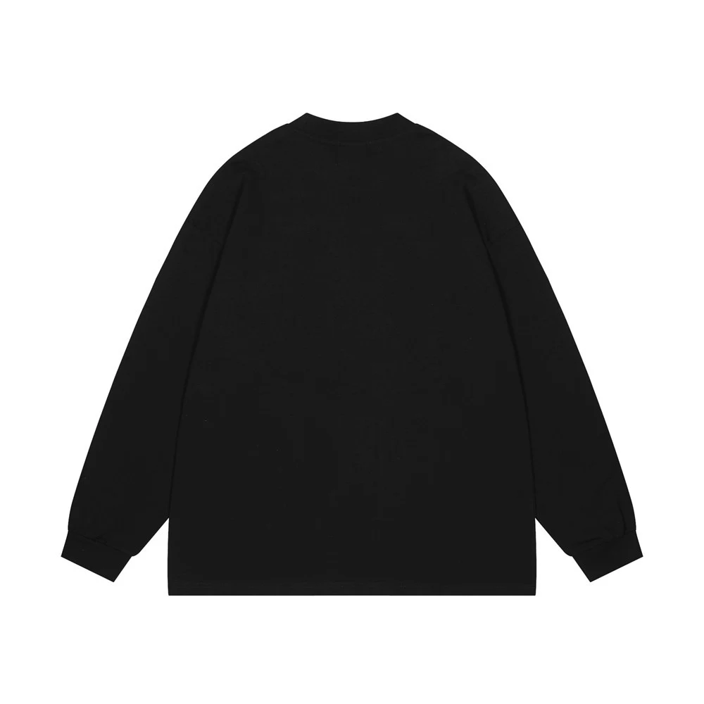 Men's solid color fashion long sleeve T-shirt. Comfortable, stylish, and perfect for everyday wear and casual occasions. — photo 3