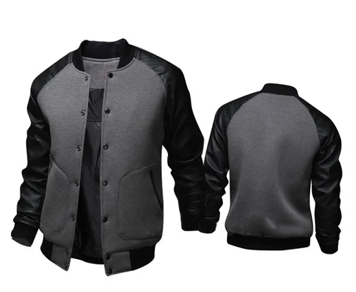 Title 8, Mens Solid Color Cotton Jacket with Diamond St...