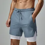 Four-sided stretch running shorts, quick-drying, double layer, designed for ultimate comfort and performance for runners — photo 1