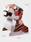 Kindergarten Children DIY Handmade Wearable Cardboard Dinosaur Costume. Creative Arts and Crafts for Kids. Fun and Educa — photo 2