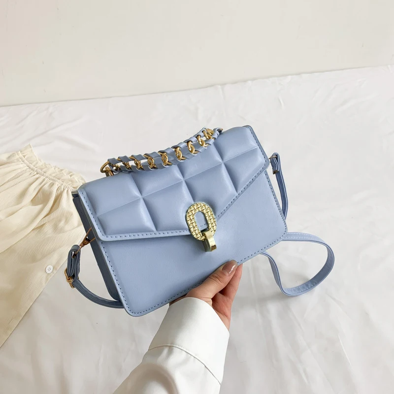 Bolso bandolera de hombro portátil con cadena de moda para mujer, con cierre de seguridad, ideal para el ocio y llevar lo esencial. — foto 1