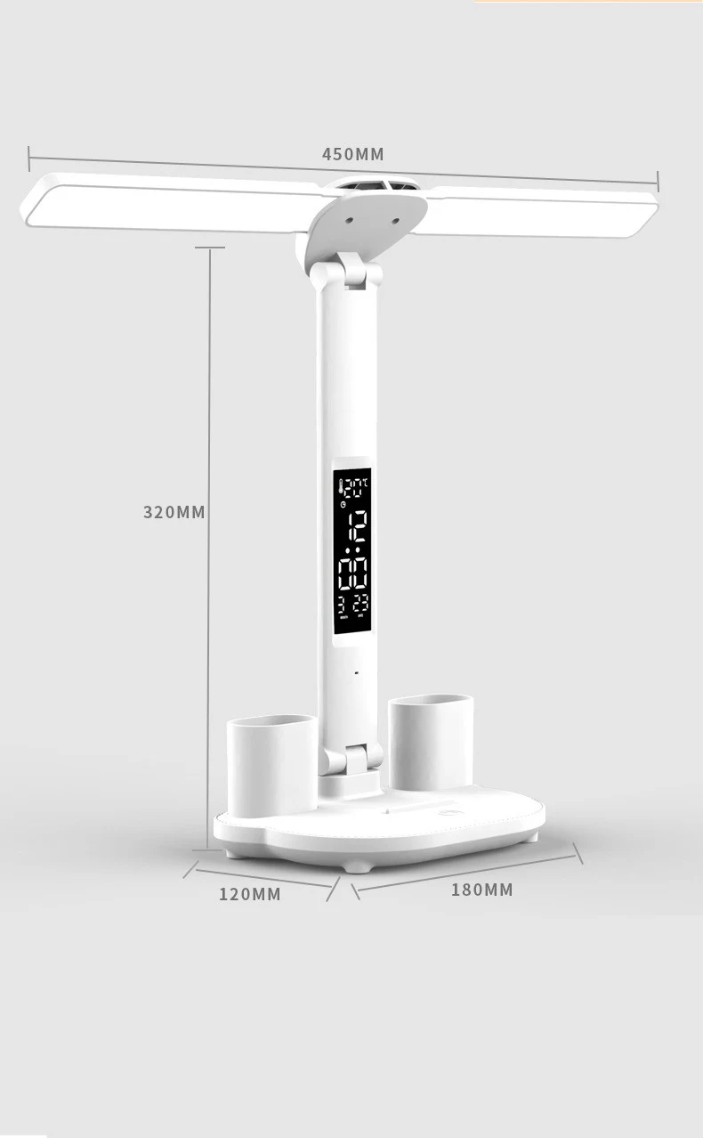 Title 1, LED Desk Lamp Multifunction Table Lamp with Cal...