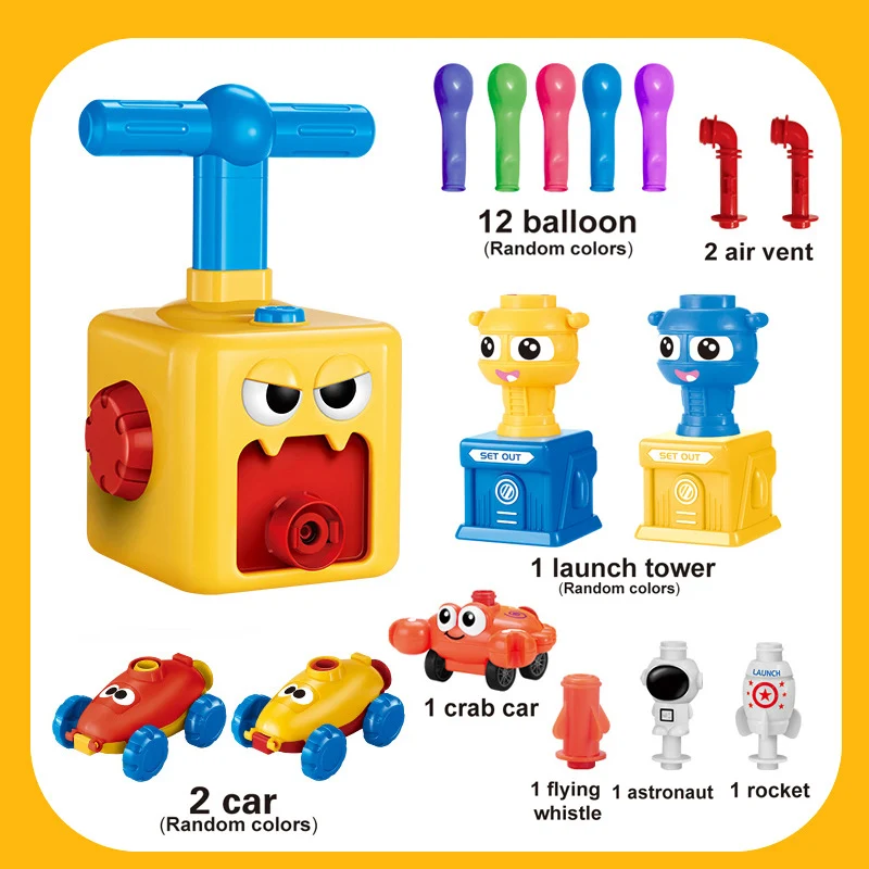 Play House Toy Aerodynamic Pressure Pumping Balloon Car. Fun and learning for kids! Inflate, pump, and play with this aw — photo 1
