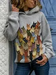Moletom com estampa de gato animal — Conforto e estilo felino! Quentinho, macio e perfeito para qualquer momento. Aconchego e visual único. — foto 3