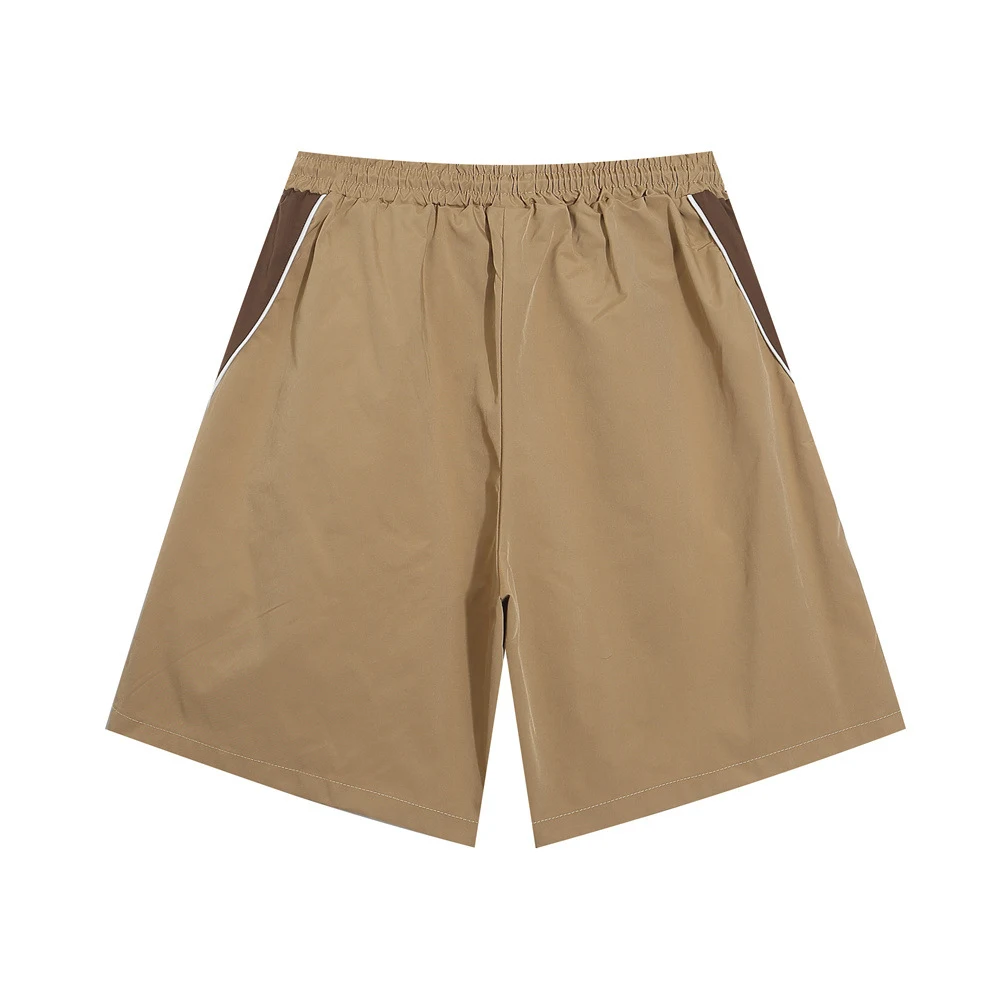 Shorts esportivos casuais masculinos com costura contrastante. Conforto e estilo para seus treinos e atividades diárias. Perfeitos para o verão. — foto 18