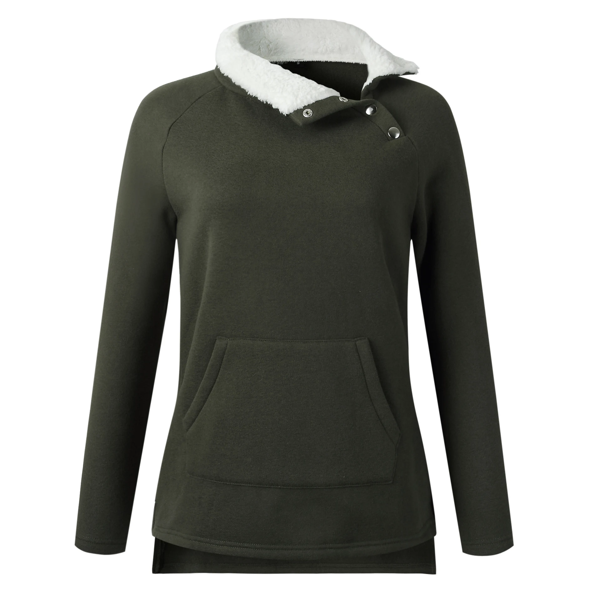 Title 32, Damen-Pullover mit Nähten und Plüsch, bequem un...