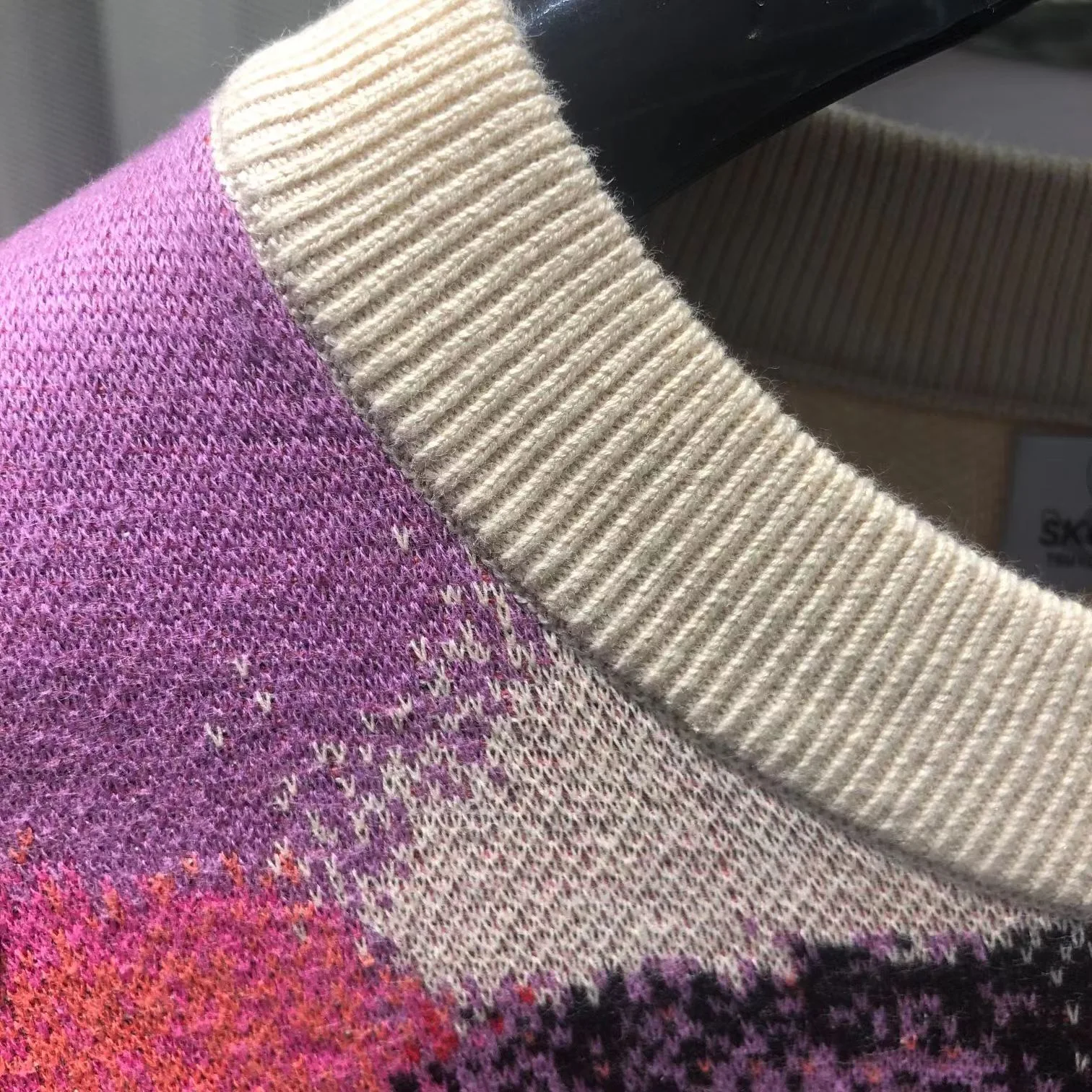 Trendy Casual Colorful Couple Low Collar Sweater offers comfort and style. Perfect for couples seeking a relaxed, fashio — photo 11