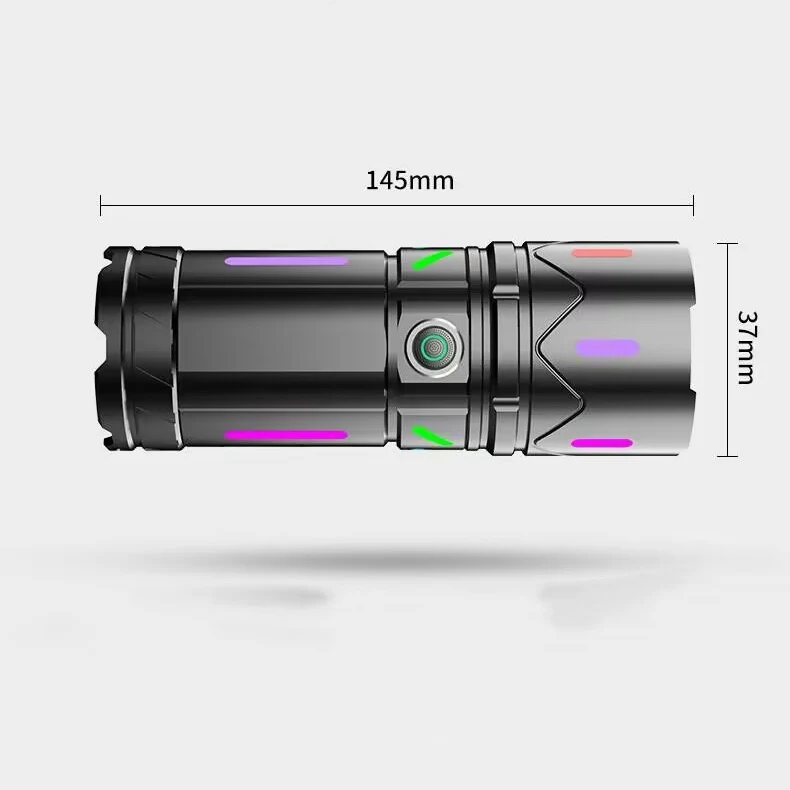 Title 2, Fluorescent Flashlight Strong Light Rechargeabl...