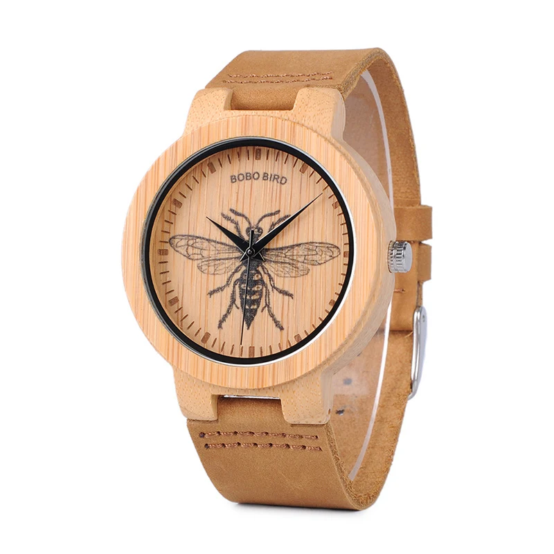 Title 2, Literary Retro Bamboo Watch A unique and stylis...