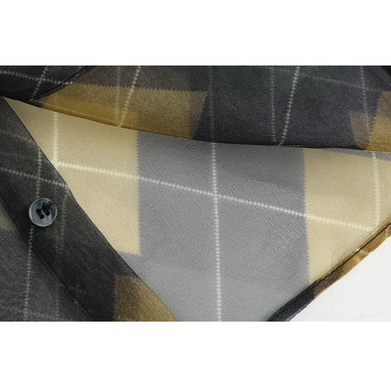 Title 3, Rhombus Gauze Shirt Summer Design Short Top