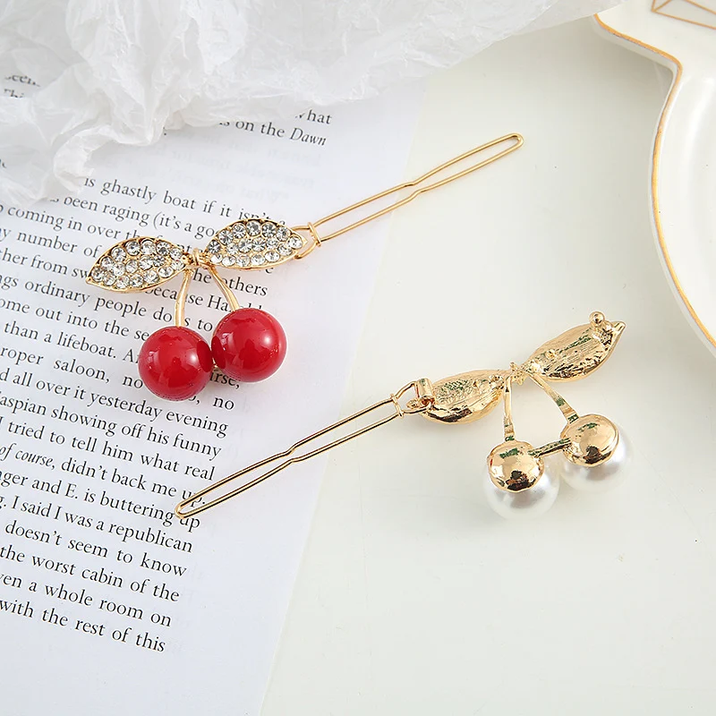 Grampo de cabelo feminino com pérolas e strass Temperamento Net Red, acessório charmoso para penteados sofisticados e modernos. — foto 2