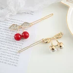 Grampo de cabelo feminino com pérolas e strass Temperamento Net Red, acessório charmoso para penteados sofisticados e modernos. — foto 2