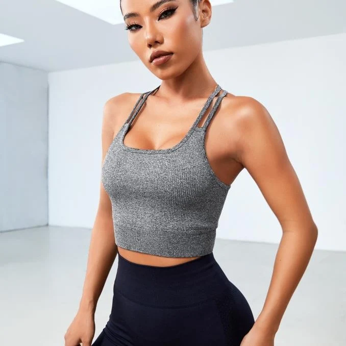 Women's High Elastic Fitness Vest featuring Push-up support and a beautiful back design, perfect for workouts and enhanc — photo 16