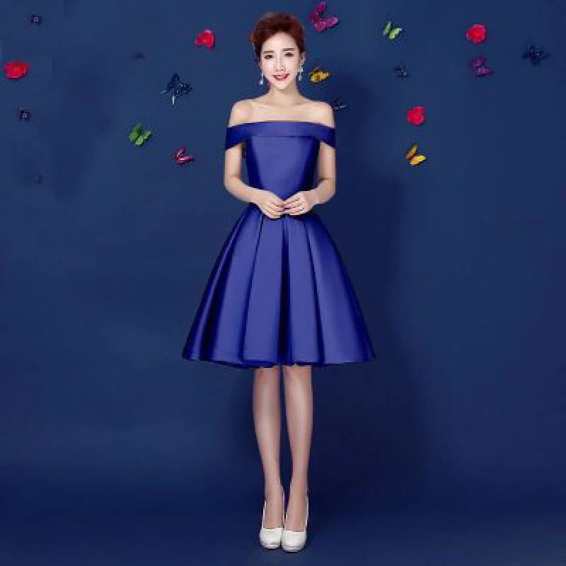 Vestido Curto Anual de Etiqueta para Madrinhas, ideal para festas, elegante e confortável, perfeito para celebrações anuais. — foto 2