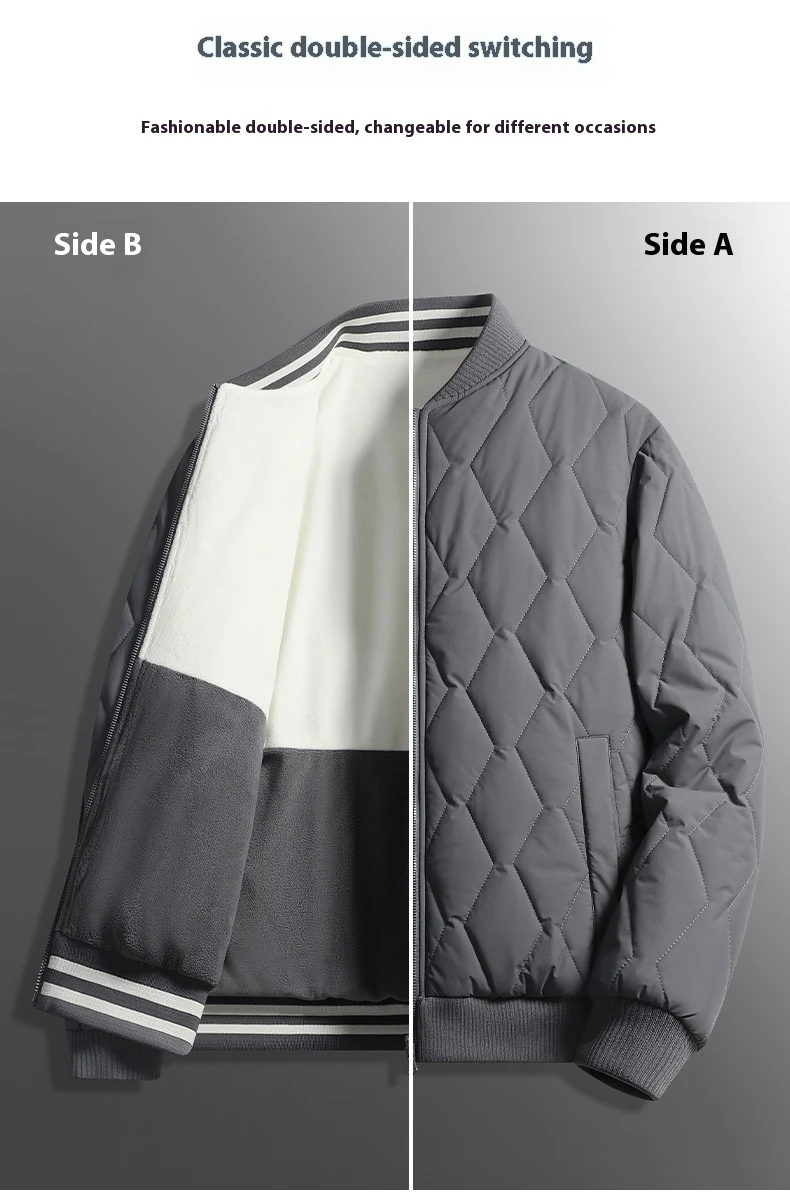 Title 13, Premium Reversible Cotton Coat Baseball Collar ...