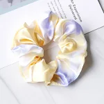 Kinderen haaraccessoire satijn tie-dye grote darmring haarband hoofdband, comfortabel en modieus voor meisjes — foto 3