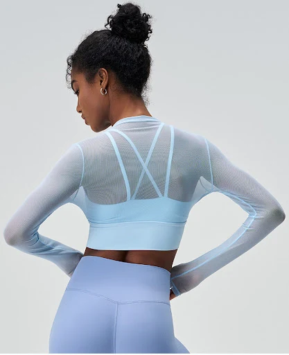 Title 4, Dames mesh afslank yoga T-shirt, zomer, ronde h...