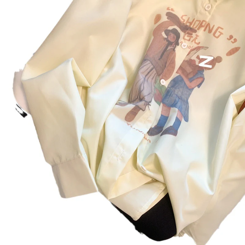Casaco feminino com estampa de desenho animado Design Sense Niche. Camisa com design moderno e original, ideal para um estilo único. — foto 3