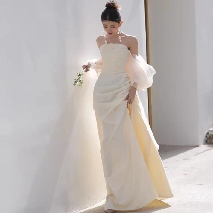 Outdoor Travel Shooting Light Yarn Dress Skirt, lightweight and stylish, providing comfort and elegance for outdoor phot — photo 6