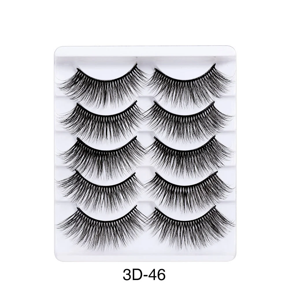 Title 1, 5 Pairs of Natural Curly and Dense Three-dimens...