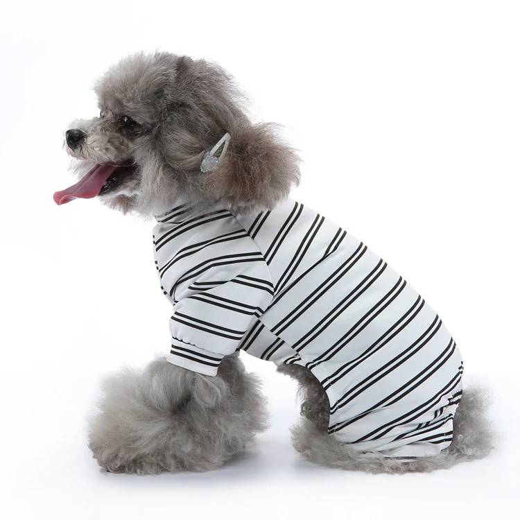 Title 11, Sommer Hundekleidung Gestreifte Home Pyjamas Dü...