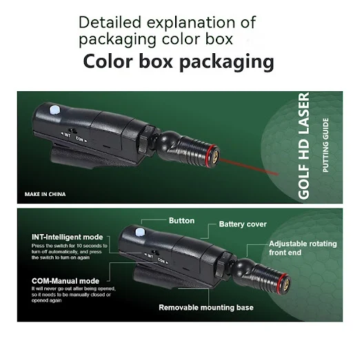 Title 10, Golf Putter Laser Aiming Instrument. Enhance yo...
