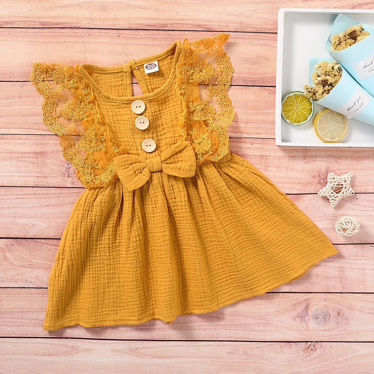Title 17, Vestido com mangas de renda sofisticado para mu...