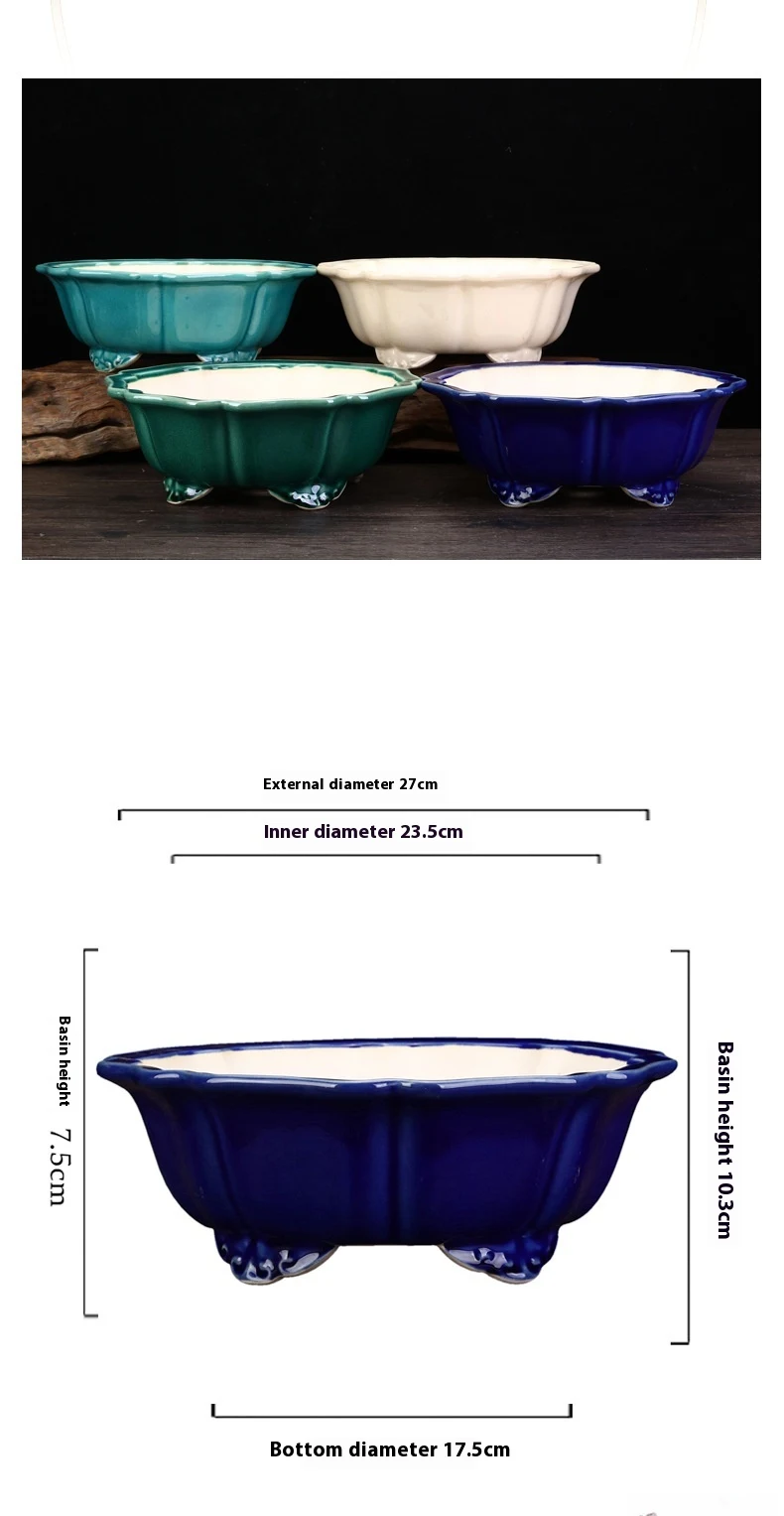 Title 6, Vaso de areia roxa Yixing com esmalte craquelad...