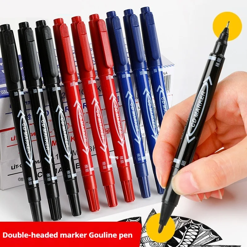 Title 1, Indelible Thin Thick Head Hook Line Pen for Pre...