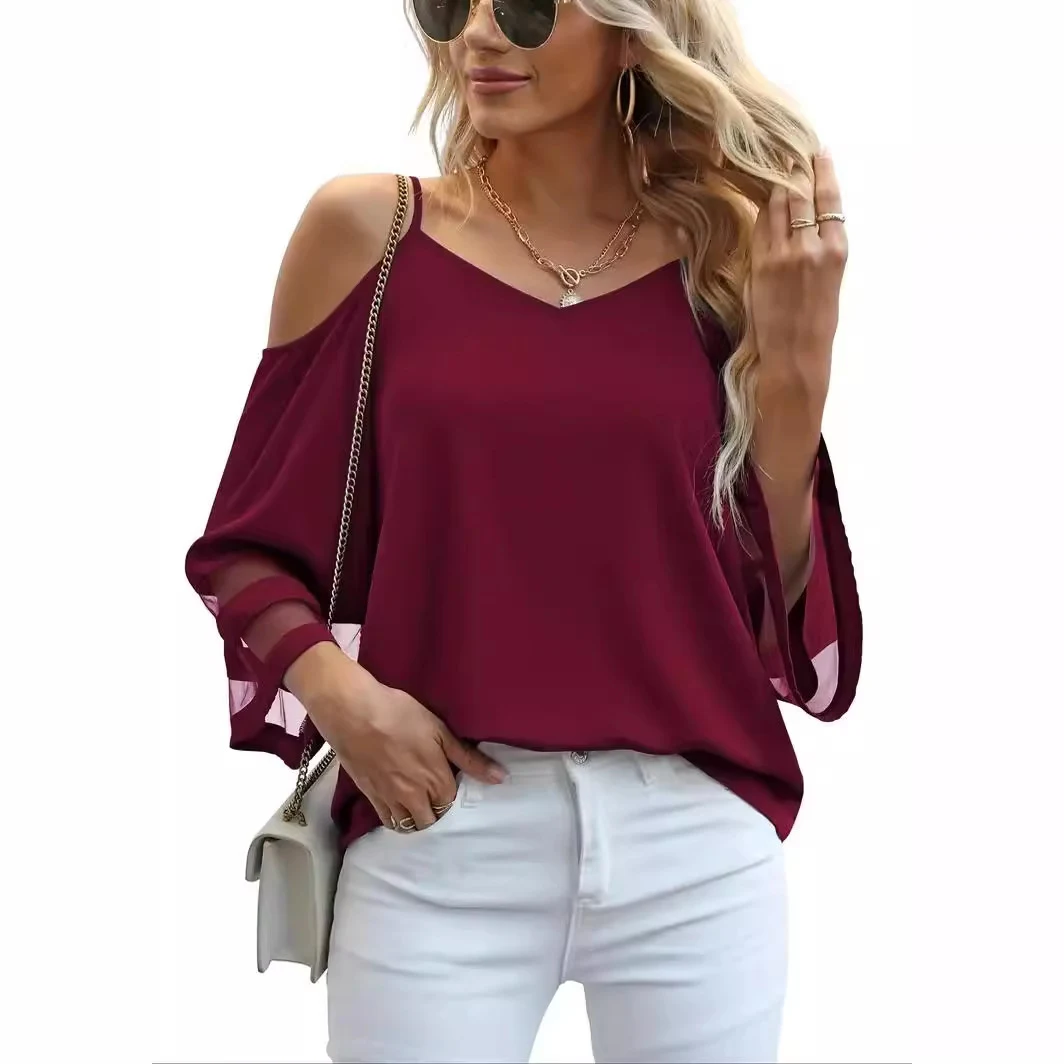 Top da donna con spalline sottili per il tempo libero Comfort e stile in ogni momento Perfetti per un look casual e rilassato Goditi la libertà di movimento — foto 9