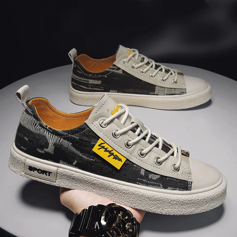 Title 4, Sapatos de lona masculinos verão outono nova mo...