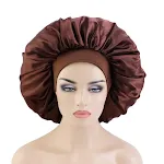 Touca de cuidado capilar de beleza oversized, grossa e larga, para cabelos volumosos. Proteção e estilo com conforto. — foto 8
