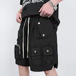 Multi-Pocket Cannonball Pants Loose Five Point design for comfortable fit and ample storage, perfect for everyday wear. — photo 1