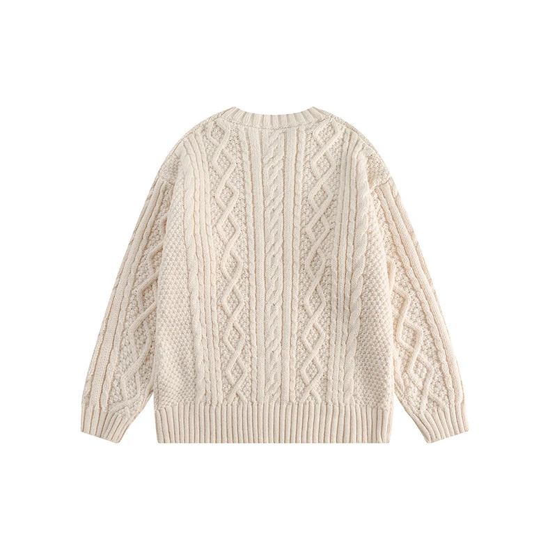 Title 7, Amerikanischer Retro-Twist-Strickpullover für P...