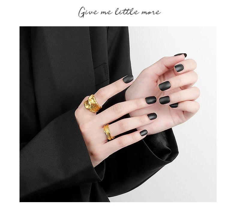Title 4, Anel feminino com design de personalidade fashi...