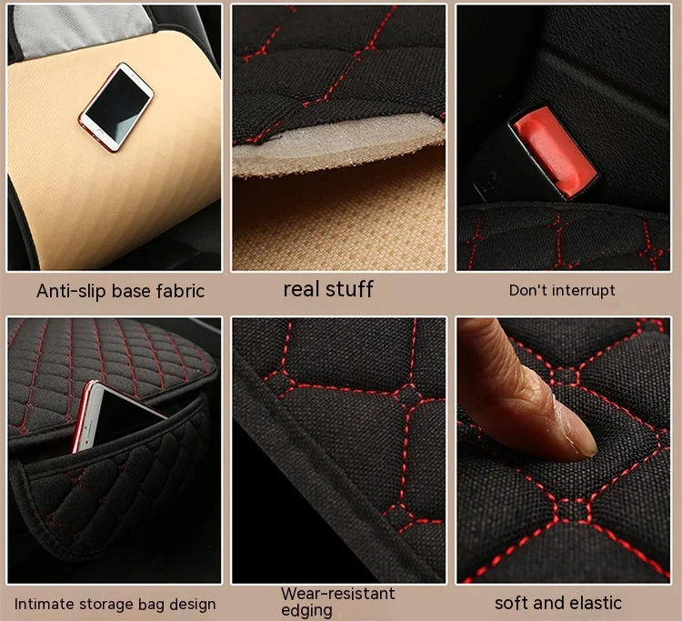 Linen Car Seat Cushion Universal Breathable and comfortable car cushion. Enjoy a cool, comfortable ride with a perfect f — photo 23