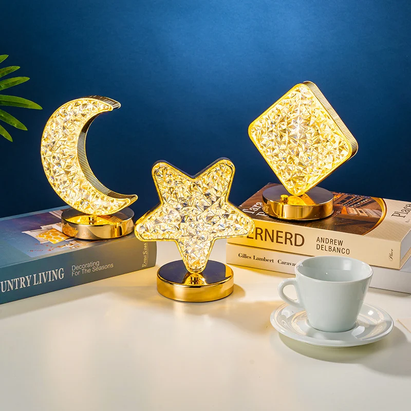 Star Moon Charging Touch Small Night-light Table Lamp. Perfect bedside lamp. Gentle illumination, touch control, recharg — photo 10
