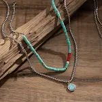 Colar Tophus Boho Estilo Europeu e Americano. Joia feminina elegante e moderna. Design exclusivo e charmoso. Perfeito para realçar seu look. — foto 7
