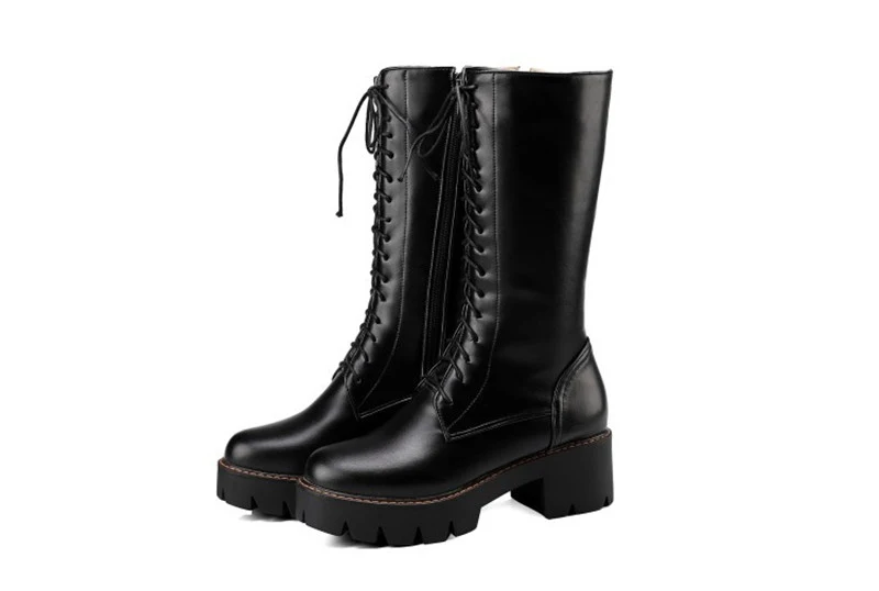 Botas Romanas Vintage com Cadarços Cruzados Botas Martin de Cano Médio – Estilo Clássico e Conforto para um Visual Impecável. — foto 1