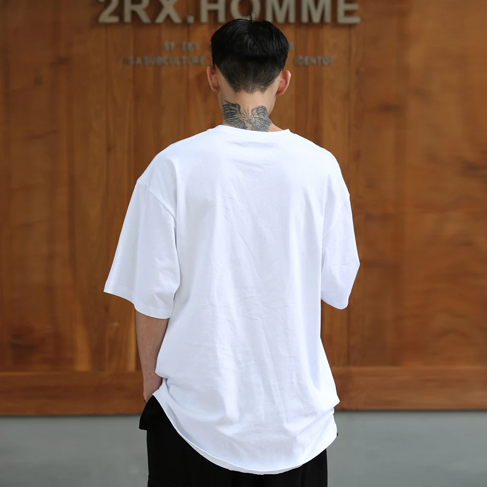 Men's Street Fashion Simple Cotton Short-sleeved T-shirt, Loose Top, comfortable and stylish for everyday wear, a perfec — photo 8