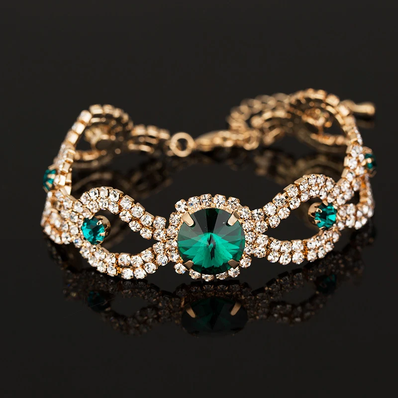 Title 13, Pulseira de diamante eletroplatada para mulhere...
