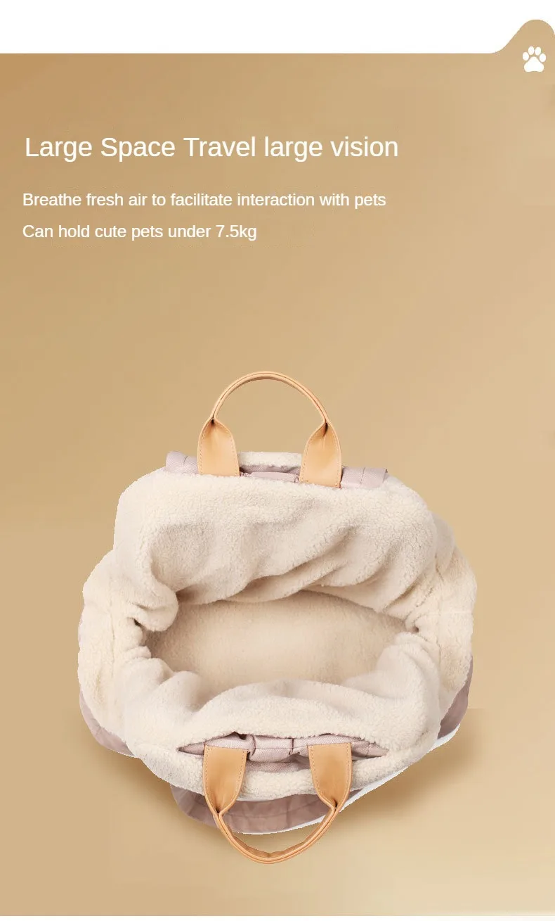 Title 7, Luxury Pet Handbag Portable Breathable Velvet I...