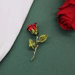 Broche Flor Rosa Tridimensional Rhindiamond, Fivela Anti-Brilho, Acessório Francês para um Toque Sofisticado e Charmoso. — foto 7