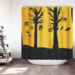 Digitaal bedrukte decoratieve sanitaire scheidingswand voor badkamer douchegordijn. Individueel ontwerp voor meer privacy en moderne uitstraling. — foto 6