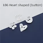L06 Heart shaped button