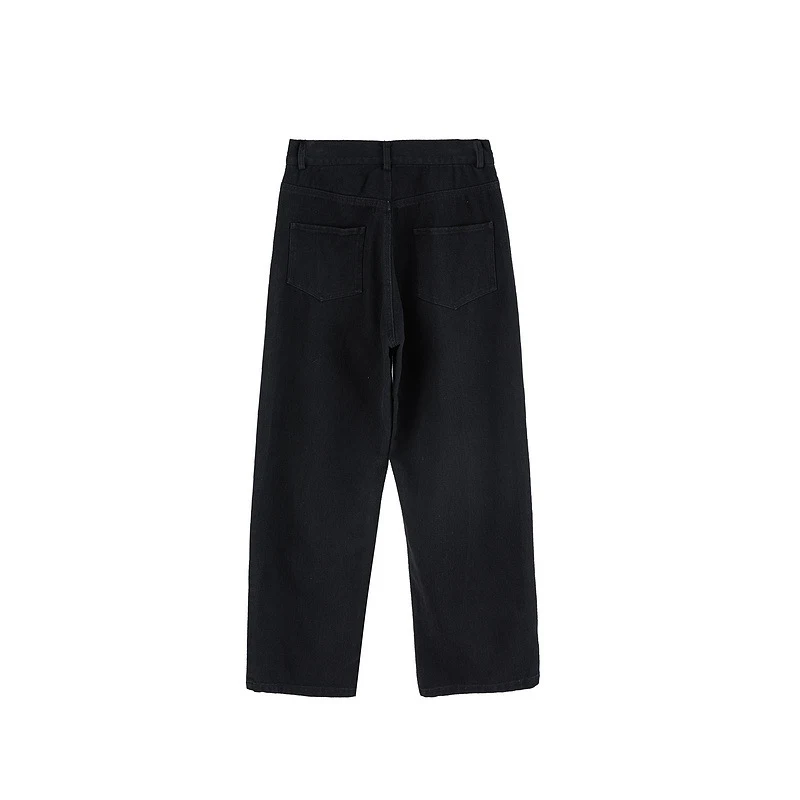 Jean décontracté à imprimé graffiti, jambes droites et amples. Le pantalon parfait pour un look casual et tendance, confortable et stylé. — photo 2