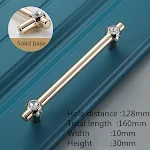 Golden Door Handle Crystal Garden Small Pull, a stylish cabinet and drawer pull adding a touch of elegance to your home — photo 8
