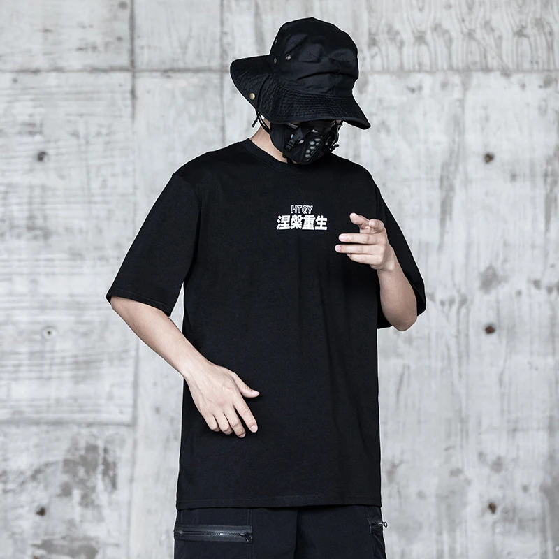 Men's Printed Short-sleeved T-shirt Trendy Rebirth Dark Casual Top. Stylish and comfortable top for everyday wear, perfe — photo 5