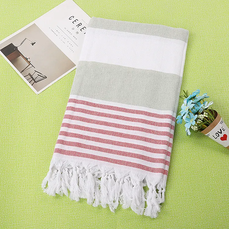 Title 35, Tassel stripe beach cotton children towel perfe...
