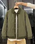 Men's Winter Lapel Color Matching Casual Cotton-padded Coat. Stay warm and stylish this winter with this comfortable and — photo 18